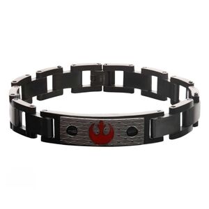 NIB- Star Wars Rebel Alliance ID Stainless steel Link Bracelet, Men's, New